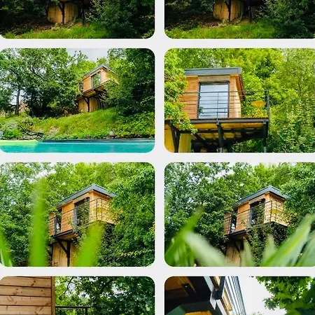 Le Moonloft Insolite Tiny-House Dans Les Arbres & 1 Seance De Sauna Pour 2 Avec Vue Panoramique Osenbach Exterior photo