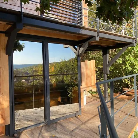 Le Moonloft Insolite Tiny-House Dans Les Arbres & 1 Seance De Sauna Pour 2 Avec Vue Panoramique Osenbach Exterior photo