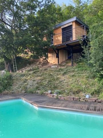 Le Moonloft Insolite Tiny-house Dans Les Arbres & 1 Seance De Sauna Pour 2 Avec Vue Panoramique Holiday home Osenbach